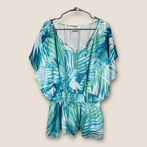 Avenue By Jessica London Sleeveless Blouse Women's Size 16 Elastic Waist